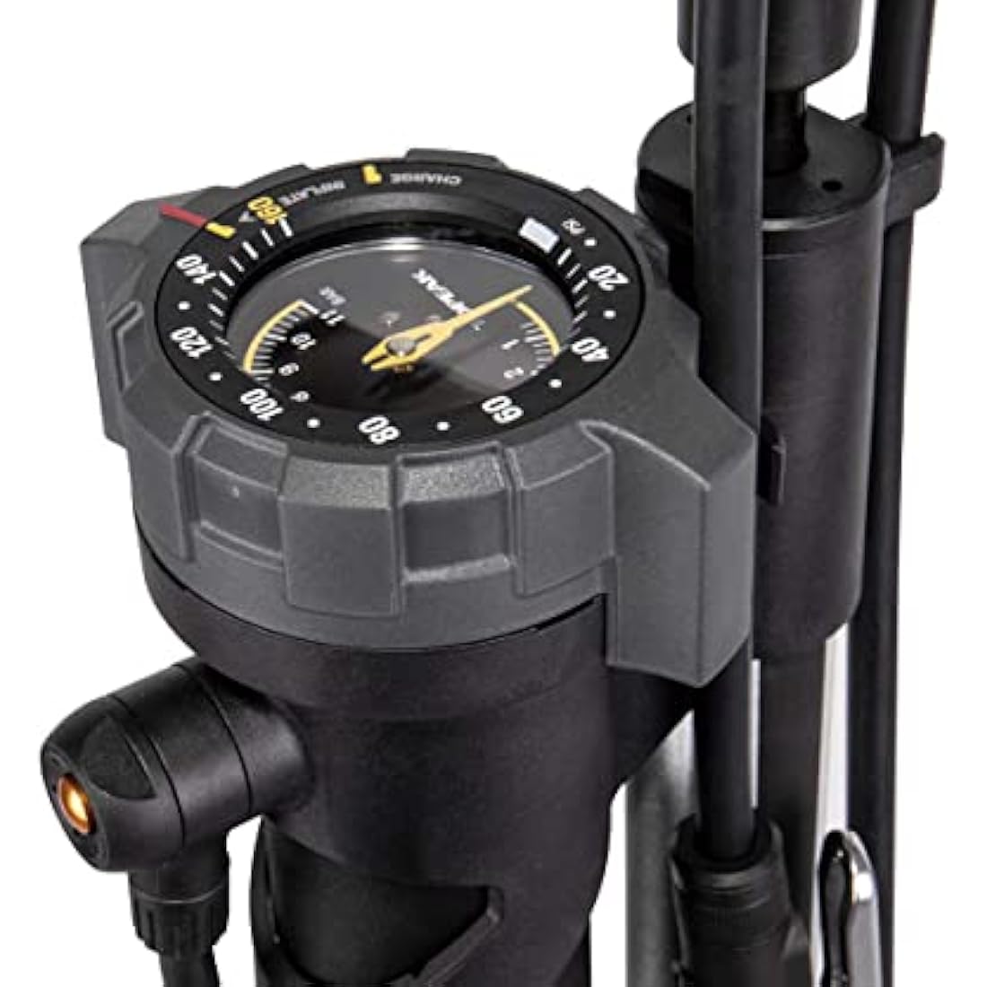 Topeak JoeBlow Booster Tubeless Floor Pump – 160 PSI, Black