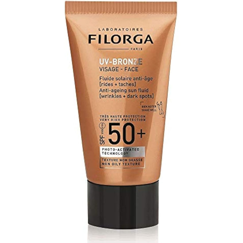 SPF50+ UV Bronze Face Sunscreen – Anti-Aging Lotion by