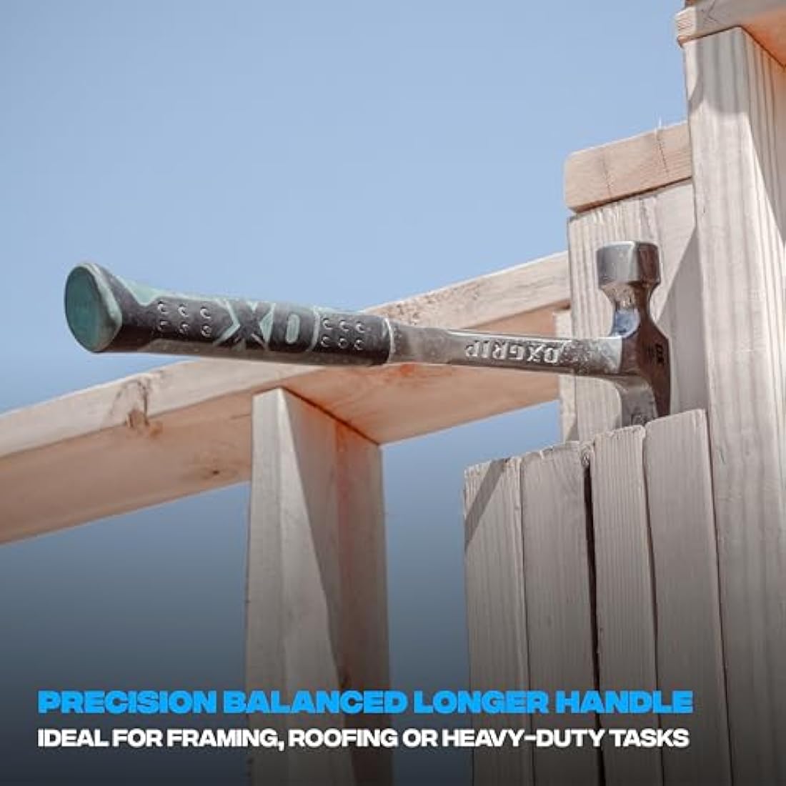 OX Pro Straight Claw Framing Hammer – Smooth Face Steel Tool, 28 oz