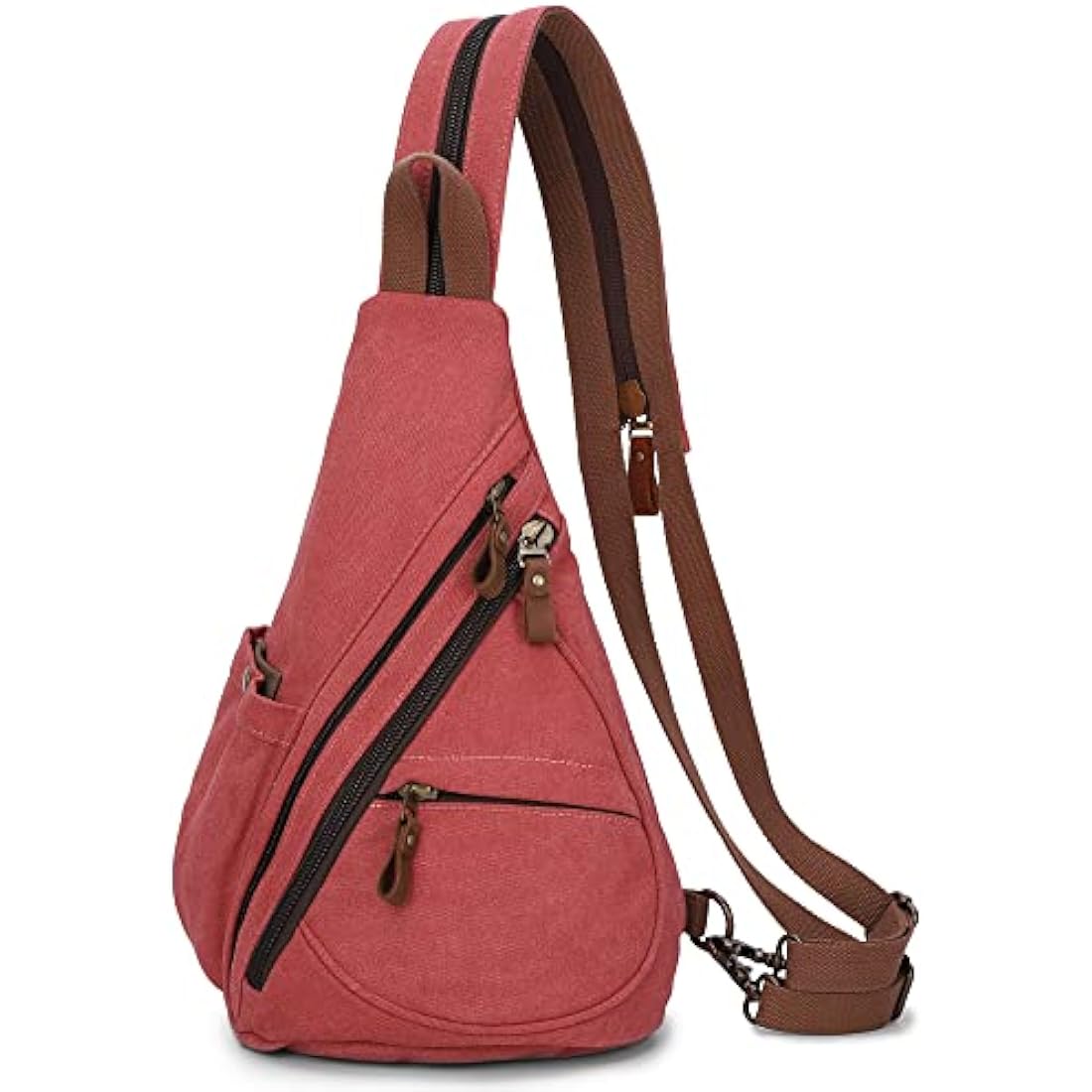 VARLIVOO Waterproof Canvas Sling Bag – Unisex Crossbody Hiking Daypack