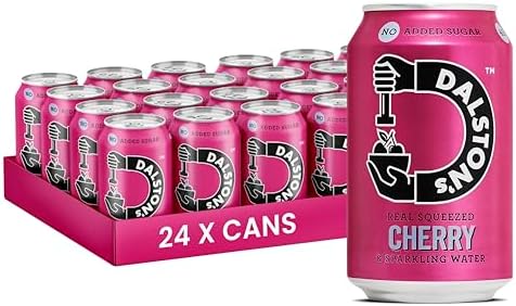 Dalston's Sparkling Cherry Soda – Real Fruit & Low Calorie (24 x 330ml)