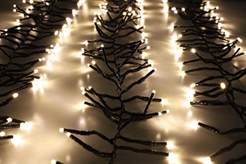 Christmas Concepts 1000 LED Warm White Cluster Lights – 12m Indoor/Outdoor