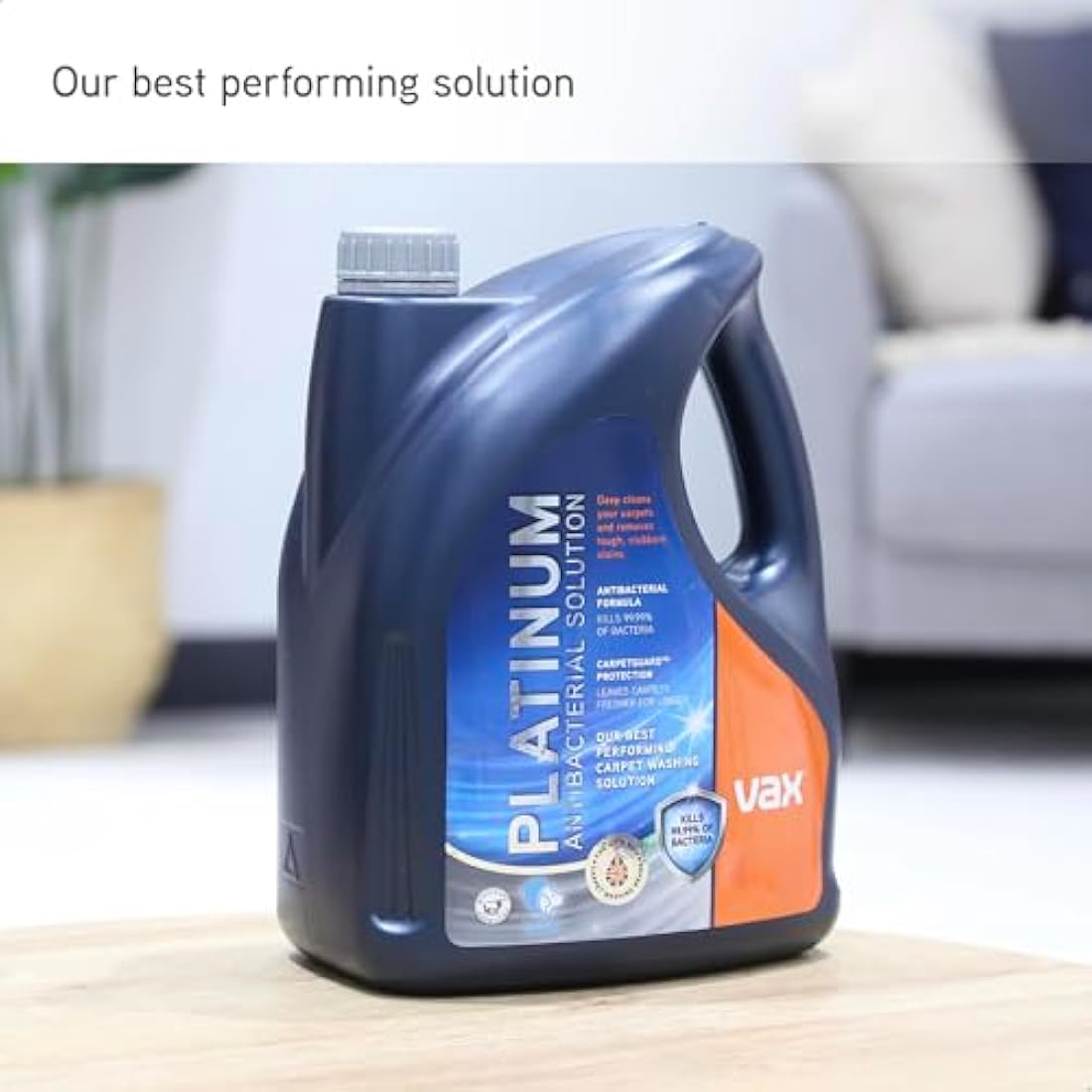 Vax Platinum Antibacterial Carpet Cleaner Solution | Pet Odour Remover 4L