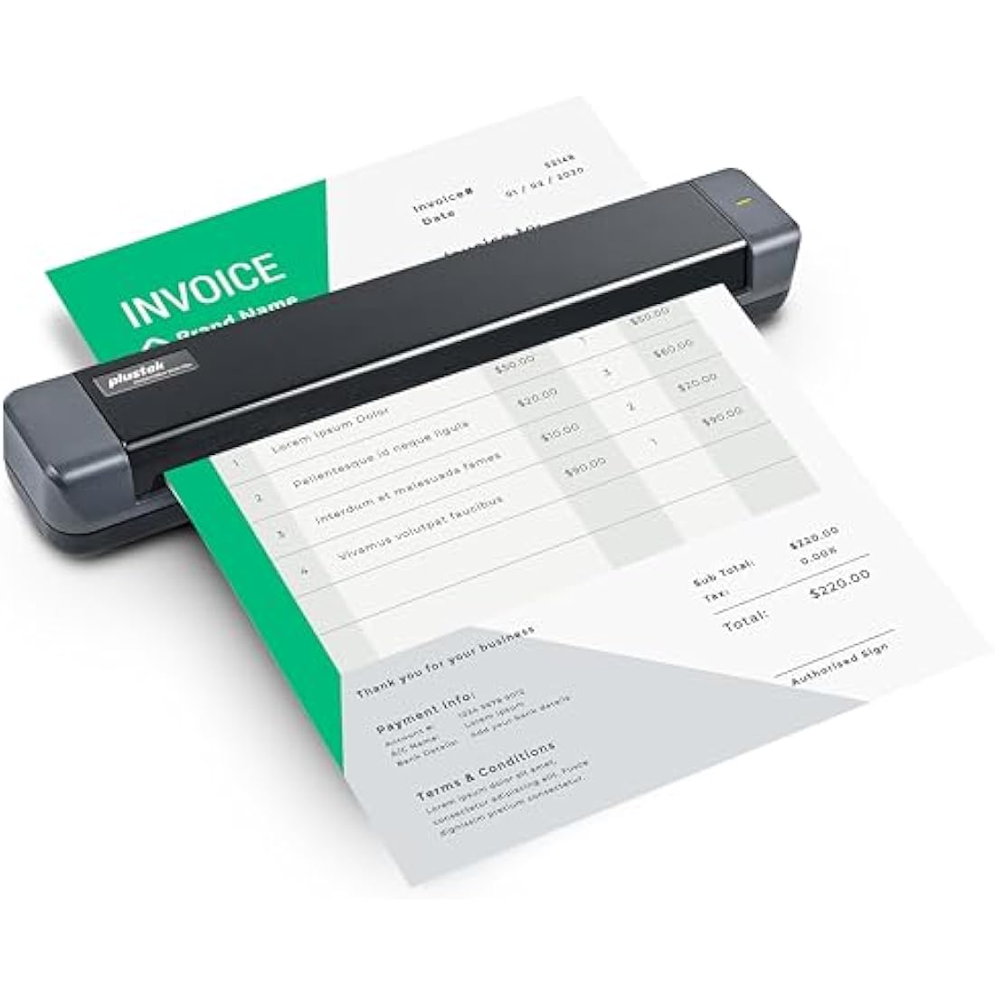 Plustek S410 Plus Portable A4 Document Scanner with OCR Software