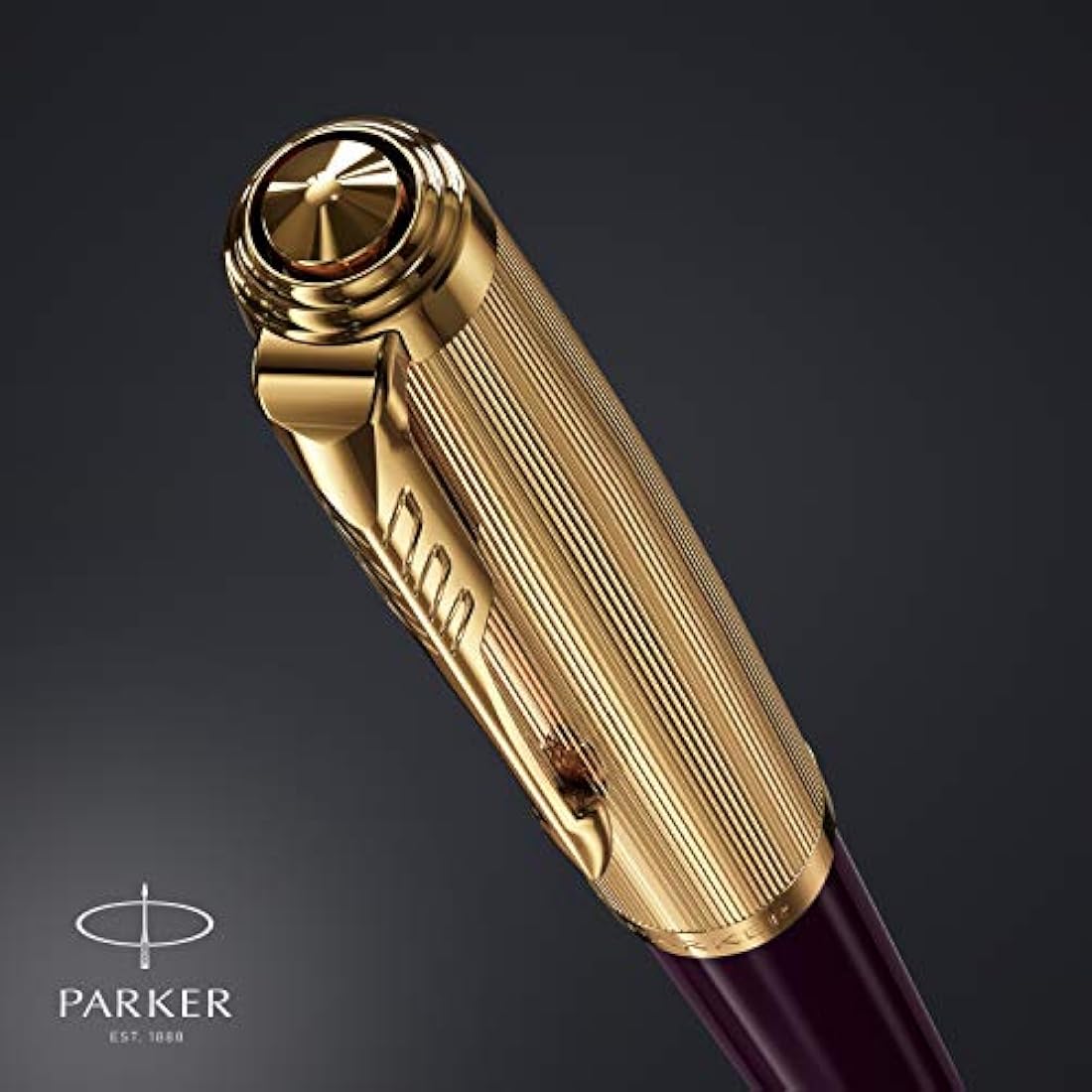 Parker 51 Fountain Pen – Deluxe Plum with 18k Gold Nib Gift Set