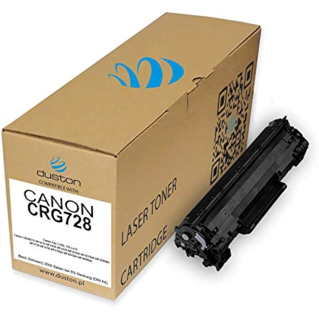 Duston 2x CRG728 Black Toner Cartridge for Canon i-SENSYS MF4410 MF4430