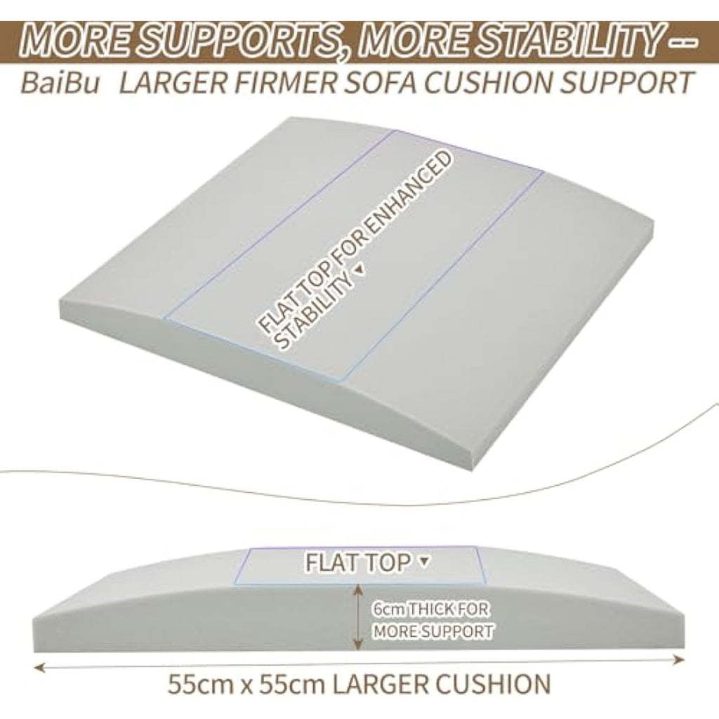 Baibu Sofa Cushion Support for Sagging Seats | High Density Foam, 2-Pack