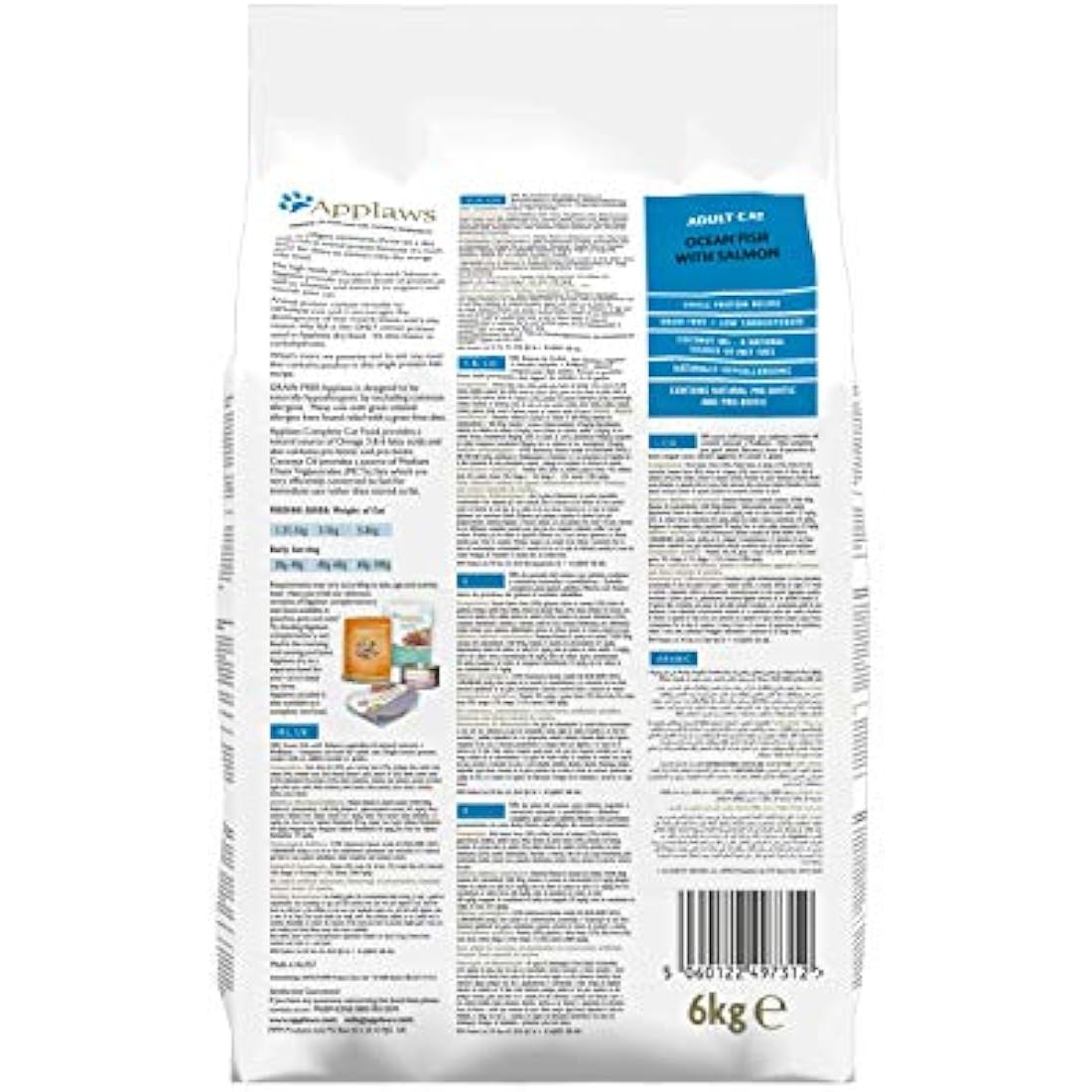 Applaws Grain Free Dry Adult Cat Food | Ocean Fish & Salmon - 6kg