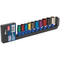 Sealey AK285 10-Piece 3/8" Sq Drive 6pt Metric Walldrive Socket Set
