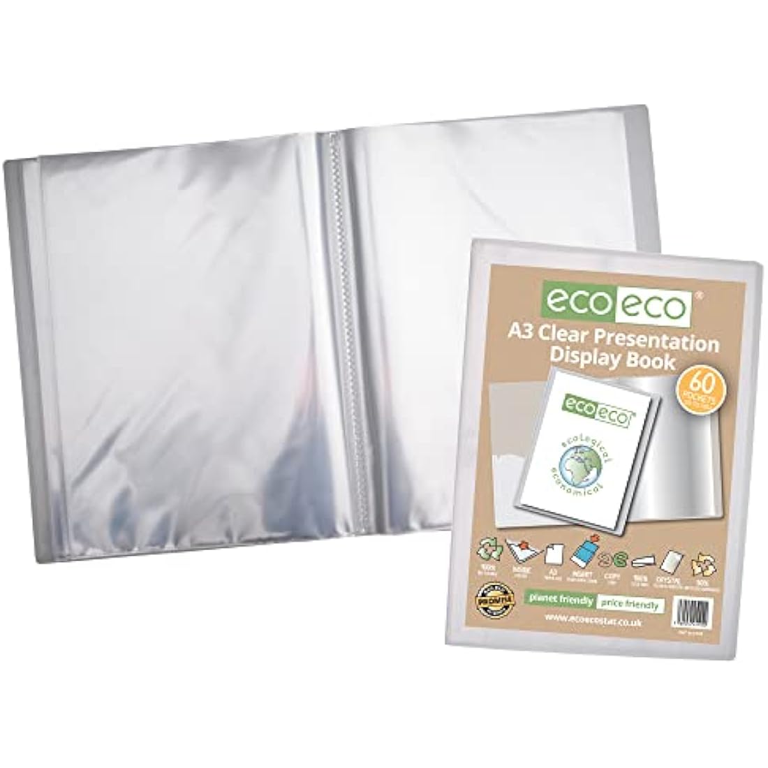Jolof Store A3 Recycled 60 Pocket Presentation Display Book Portfolio