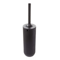 iDesign Slim Toilet Brush and Holder | Silicone Bristles | Black Plastic