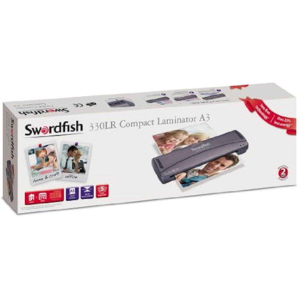 Swordfish 330LR A3 Compact Document Laminator - Energy Efficient Grey