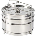 Ladieshow 3 Tier Stainless Steel Stackable Steamer Insert for Pressure Cooker