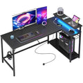Jolof Store L-Shaped Gaming Desk with RGB Lights and Power Outlets