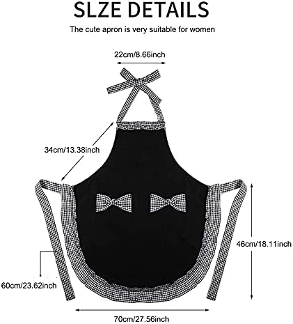 Jolof Store Women's Waterproof Kitchen Aprons with Pockets – 2 Pack