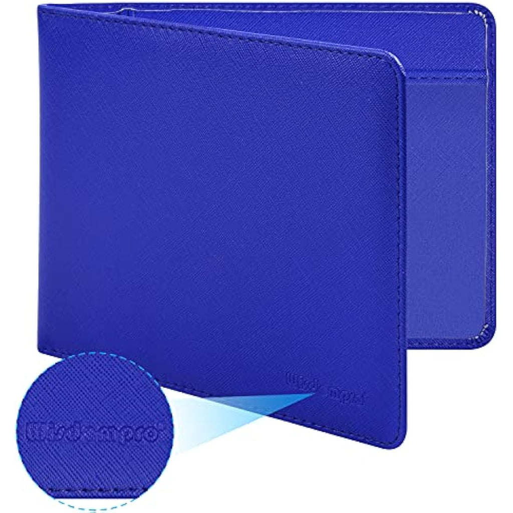 Wisdompro PU Leather Blue Badge and Timer Holder – Royal Blue Wallet