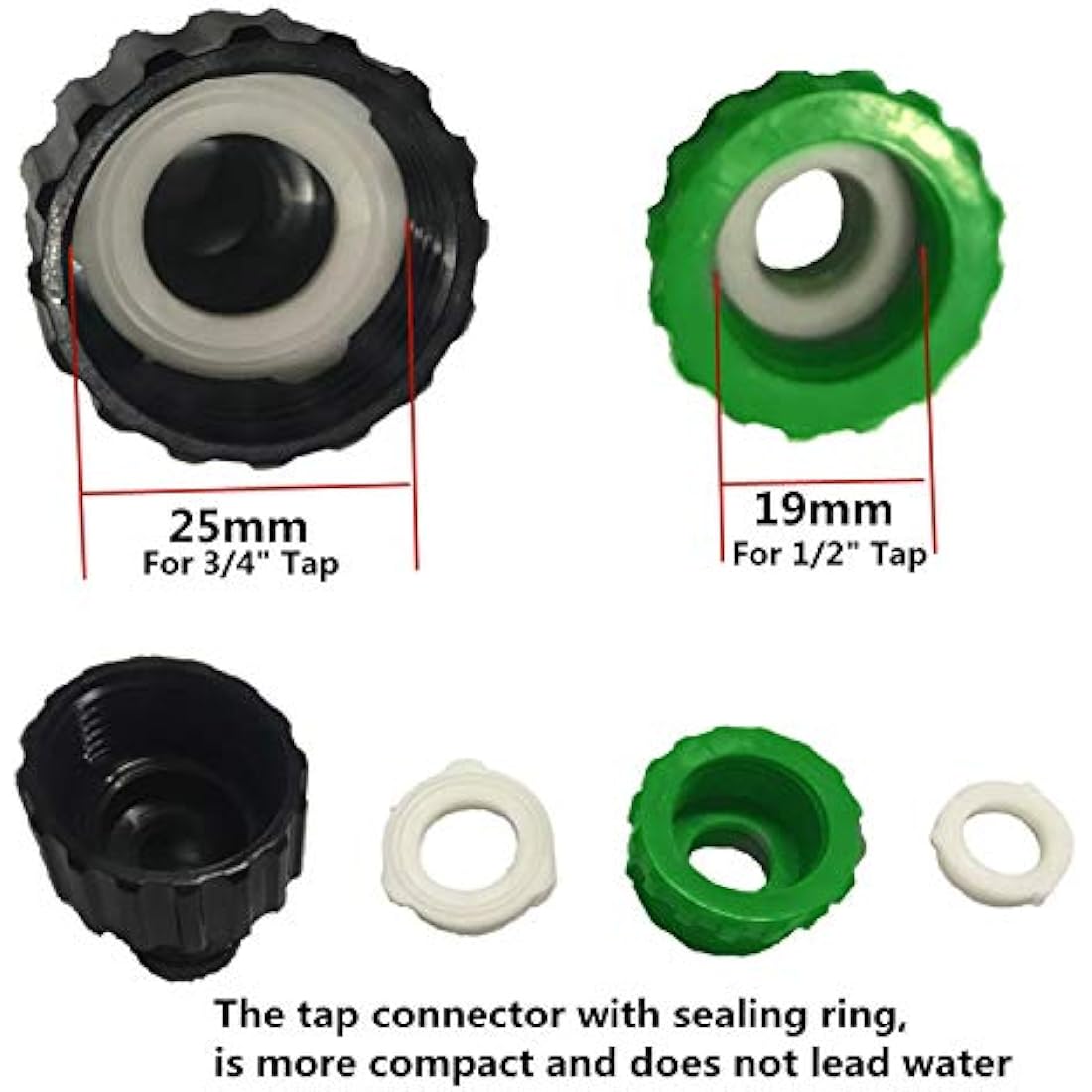 Jolof Store 14-Pack Garden Hose Connector Kit | ABS Quick Connect Set