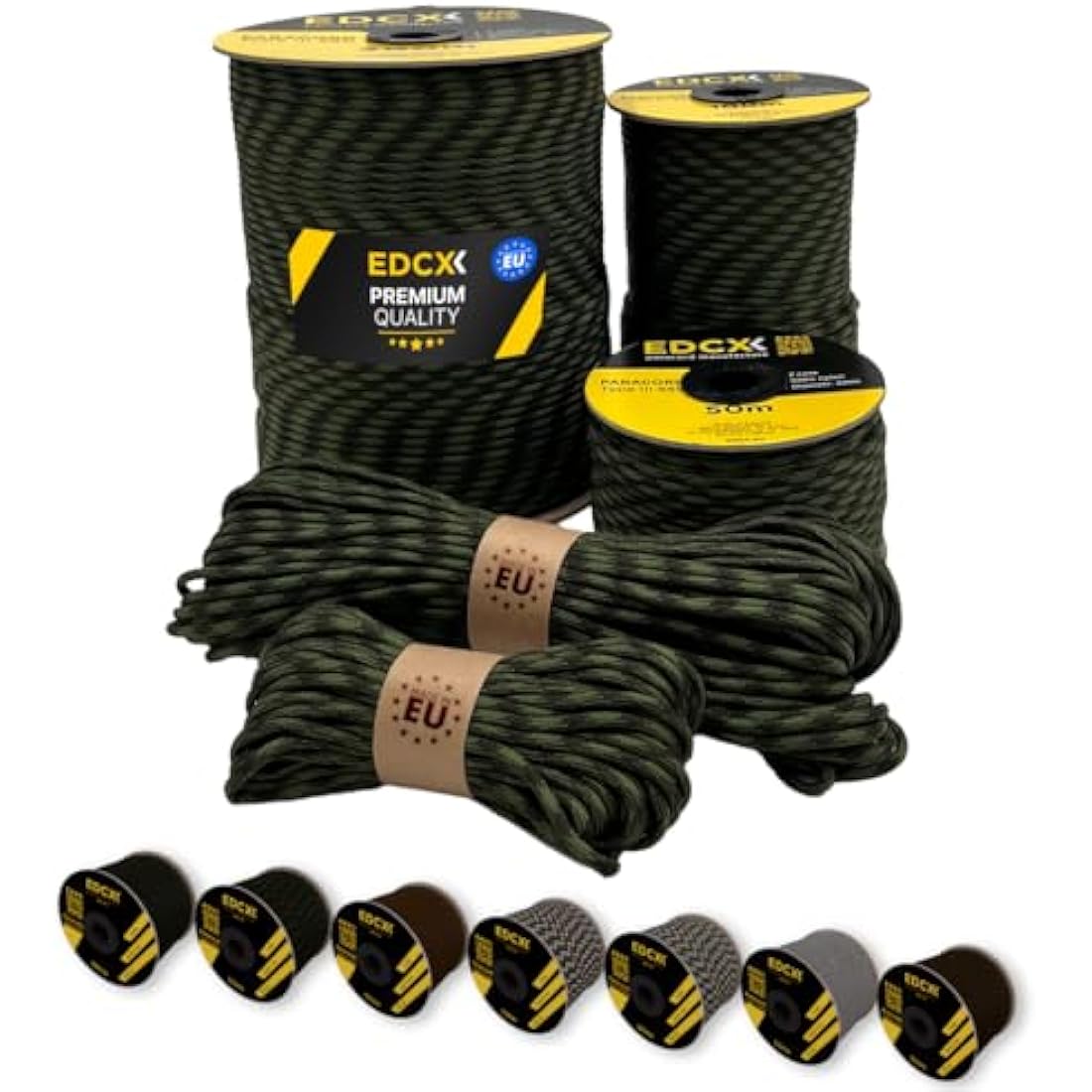 EDCX 550 Paracord – 4mm 7-Strand Nylon Rope for Camping and DIY