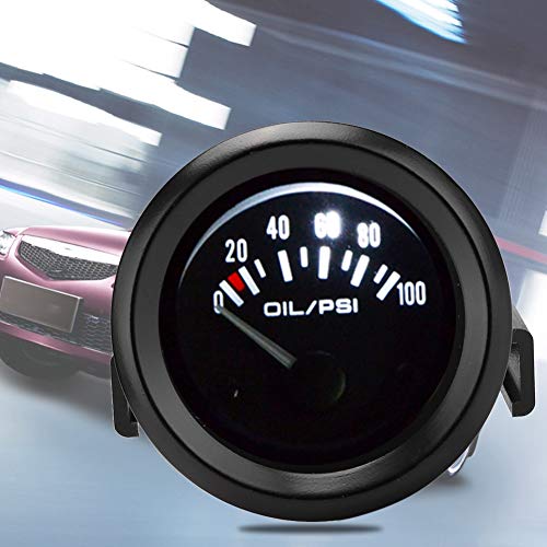 Jolof Store 52mm Oil Pressure Gauge | Universal Car Meter 0-100 PSI