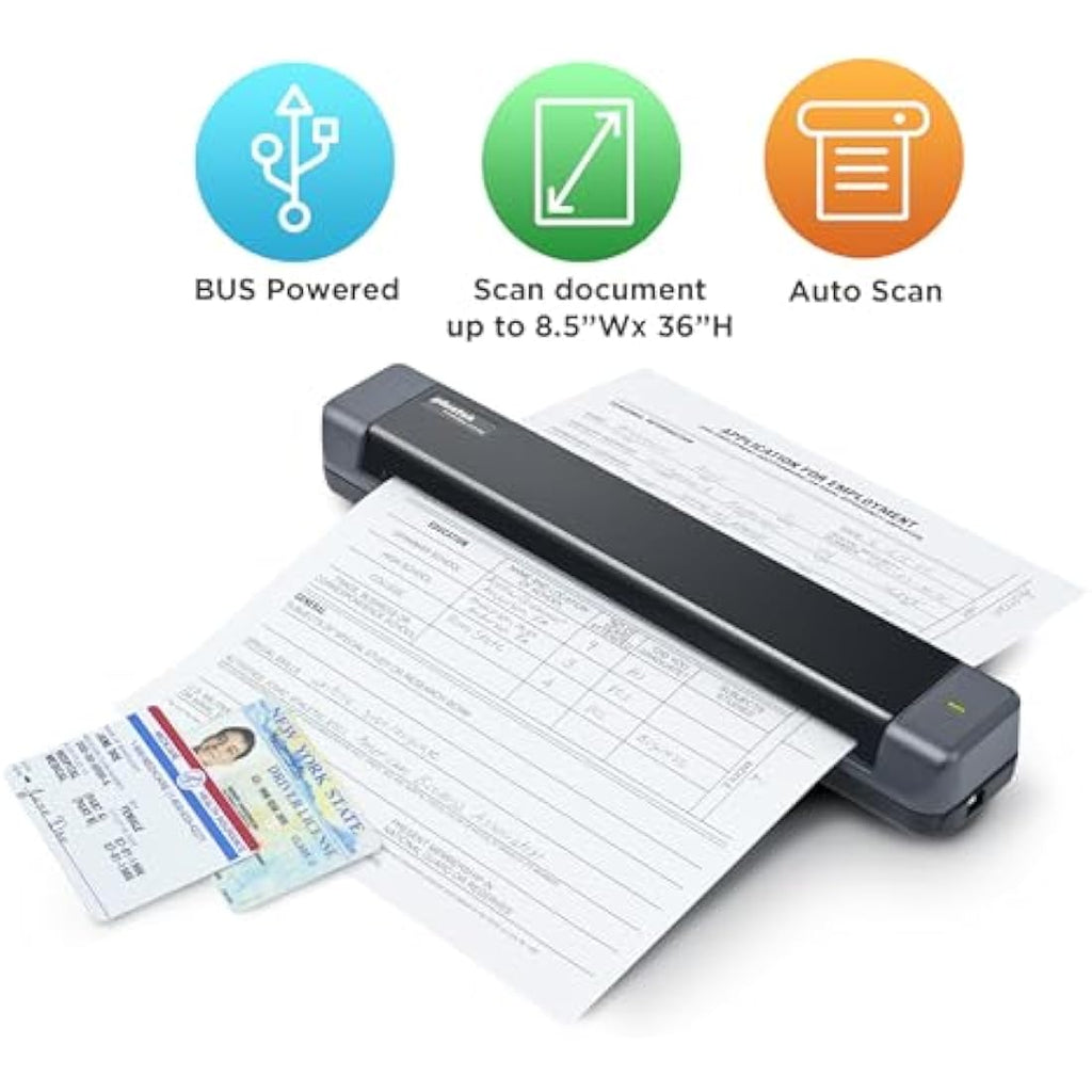 Plustek S410 Plus Portable A4 Document Scanner with OCR Software