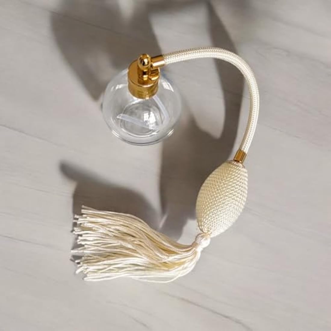 78ml Glass Perfume Atomizer Bottle with Ivory Tassel & Funnel