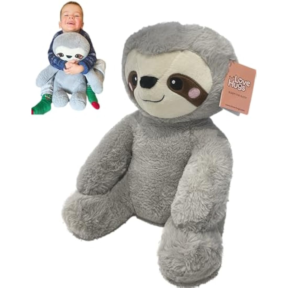 LoveHugs 1.5kg Weighted Sloth Plush – Therapeutic Anxiety Relief Toy