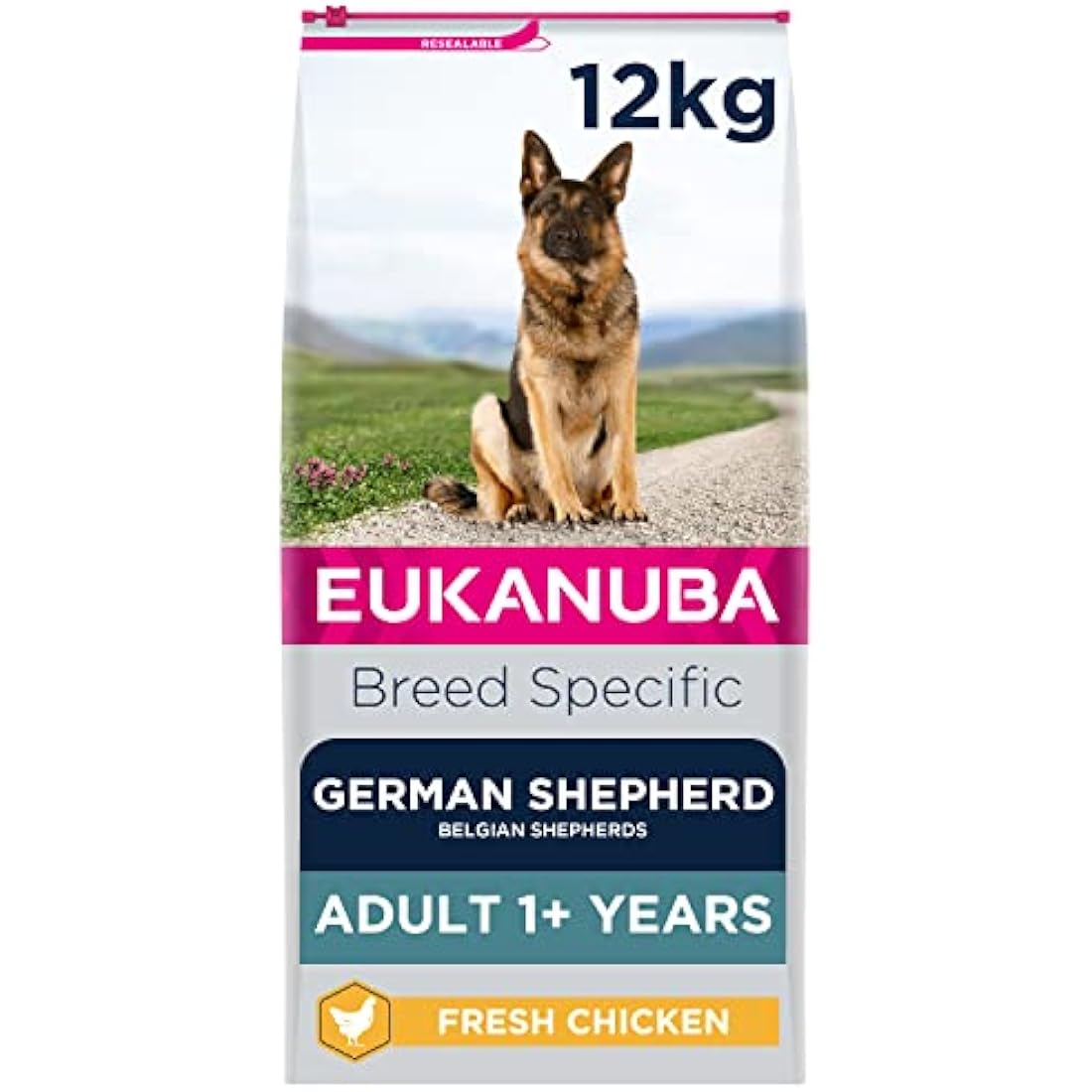 Eukanuba Adult German Shepherd Dry Dog Food - Fresh Chicken 12kg