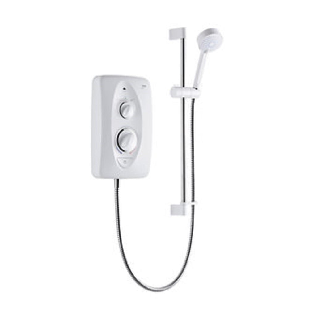 Mira Jump Multi-Fit Electric Shower | 9.5kW White & Chrome
