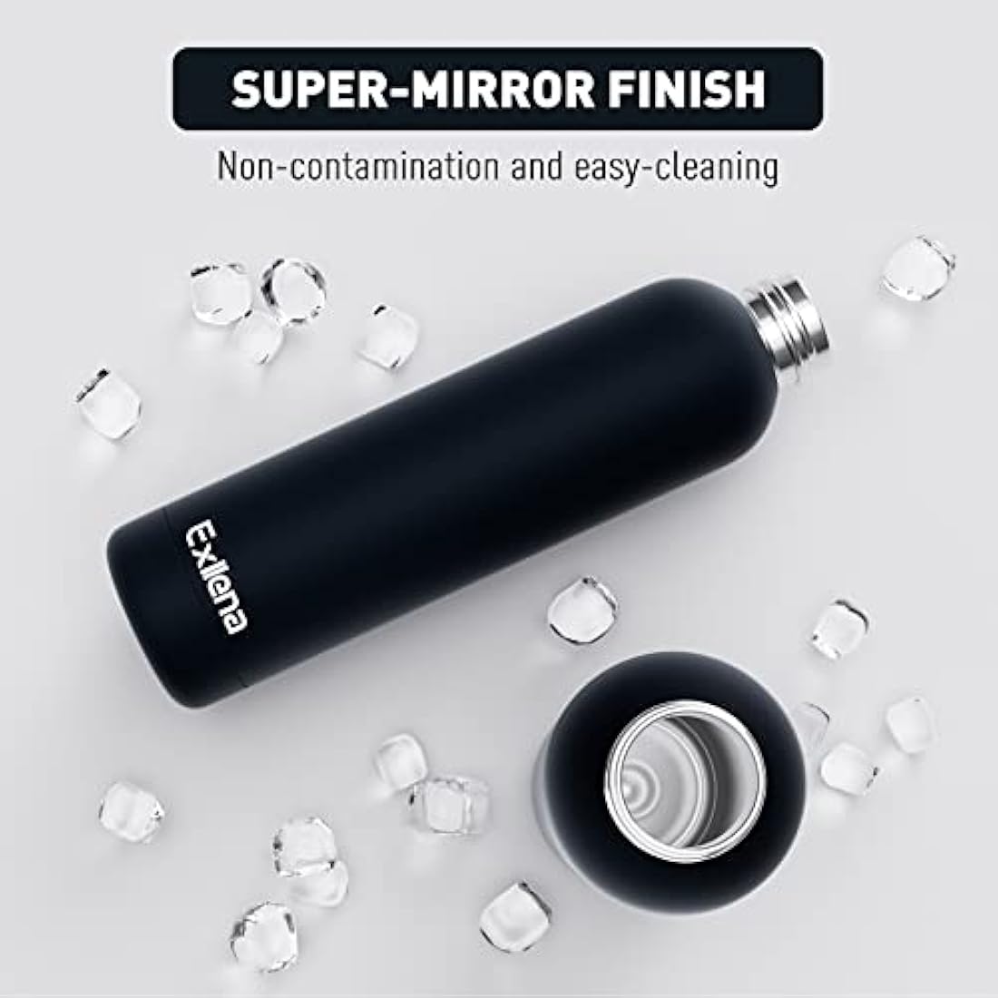 Exllena Insulated Water Bottle – 1L Stainless Steel Leakproof Flask