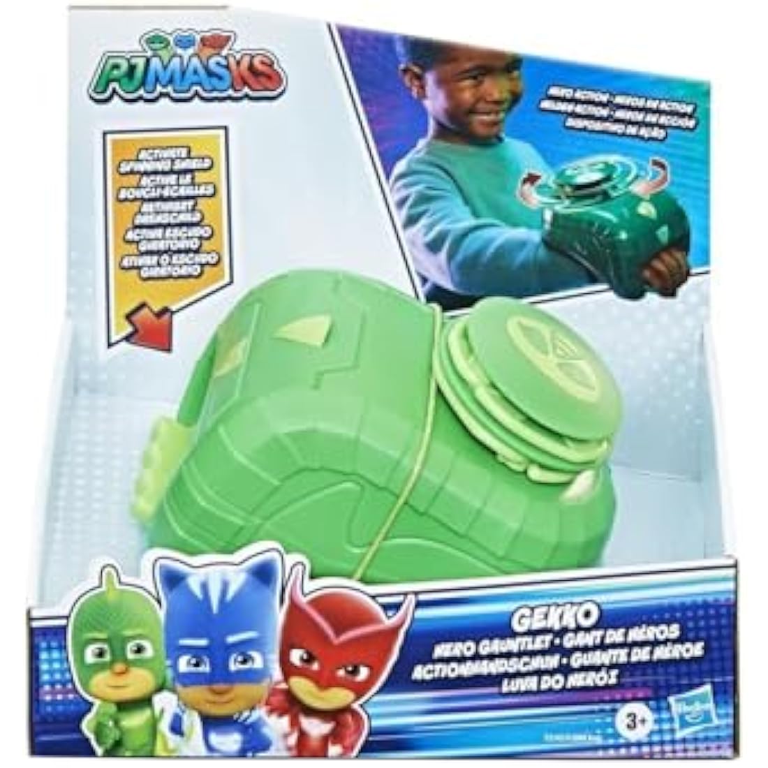 PJ Masks Gekko Hero Gauntlet – Preschool Superhero Dress-Up Toy