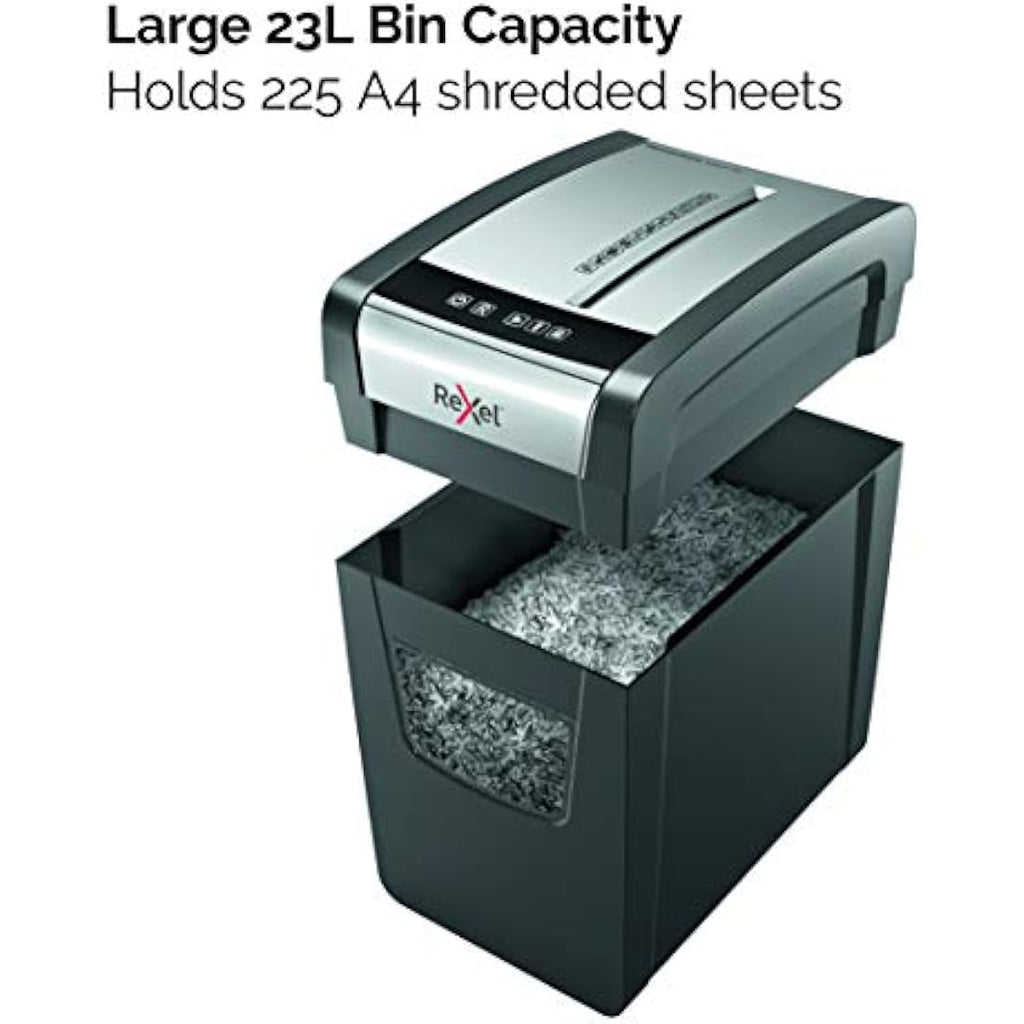 Rexel Momentum X410-SL Slimline Cross Cut Paper Shredder | 23L Bin