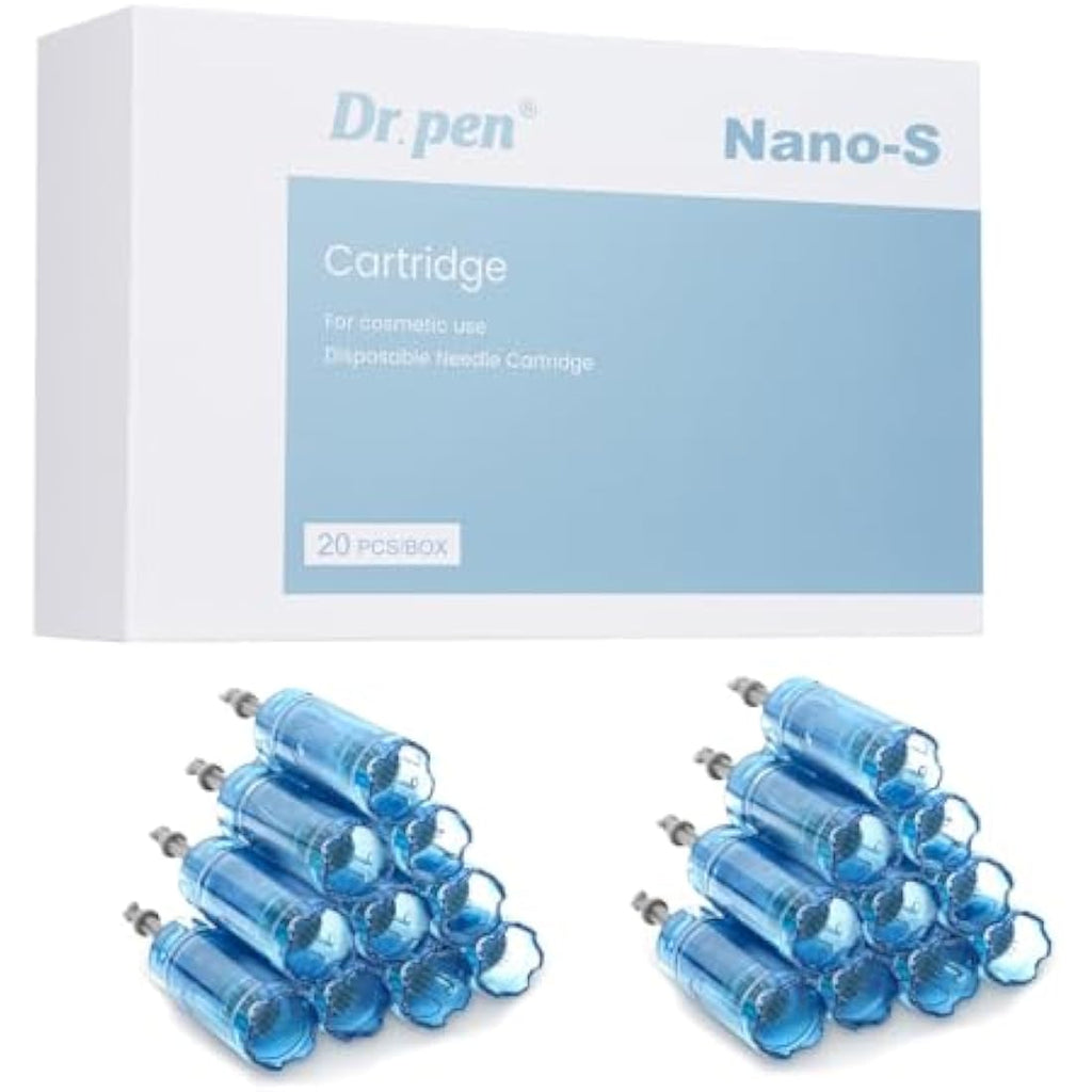 Dr.pen M8S Replacement Cartridges | Nano-S Microneedling Tips, 20 Pcs