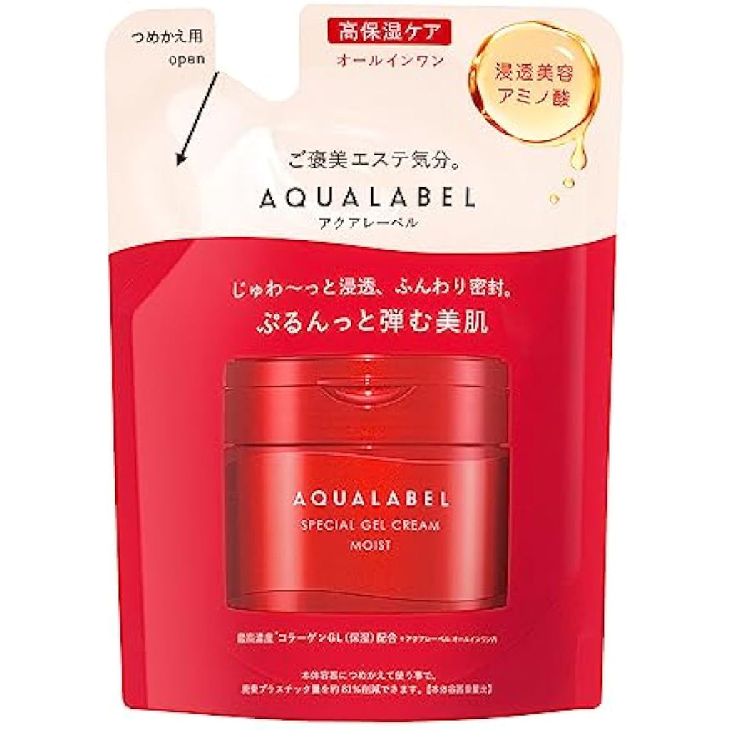 AQUALABEL Special Moist Gel Cream Ex 81g - Hydrating Face Cream Refill