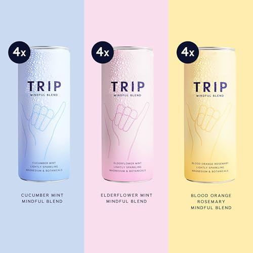 TRIP Mindful Blends Magnesium Sparkling Drink - Mixed Pack (12 x 250ml)