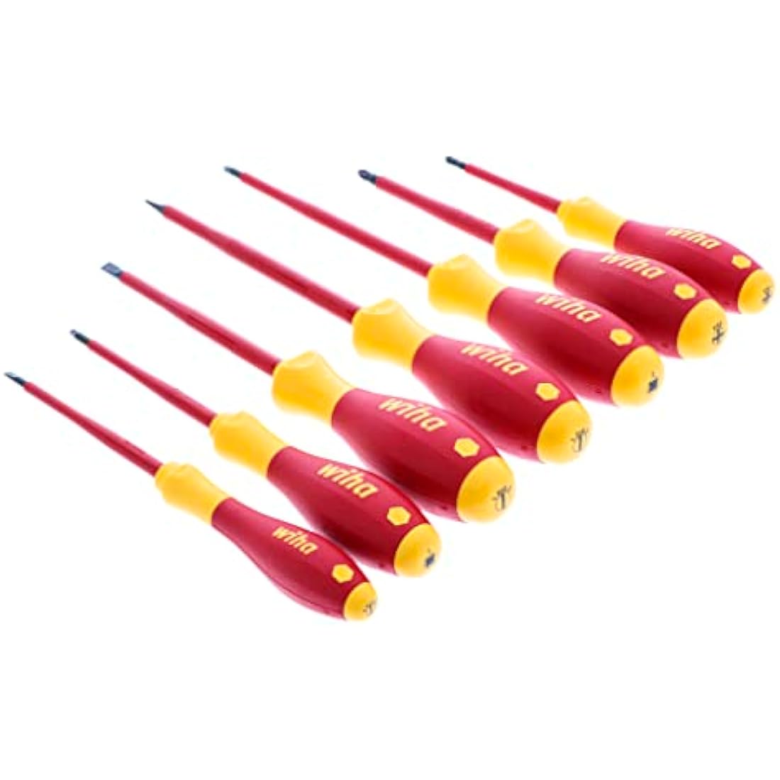 Wiha 32097 7-Piece Insulated SoftFinish Screwdriver Set - 1000V Rated