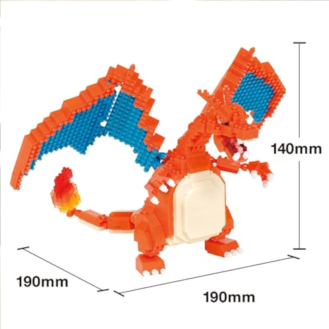 Nanoblock Pokémon Charizard Deluxe Edition Building Kit - 770 Pieces