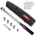 FOURROBBER 1/2-inch Drive Click Torque Wrench Set, 20-220Nm (±3% Accuracy)