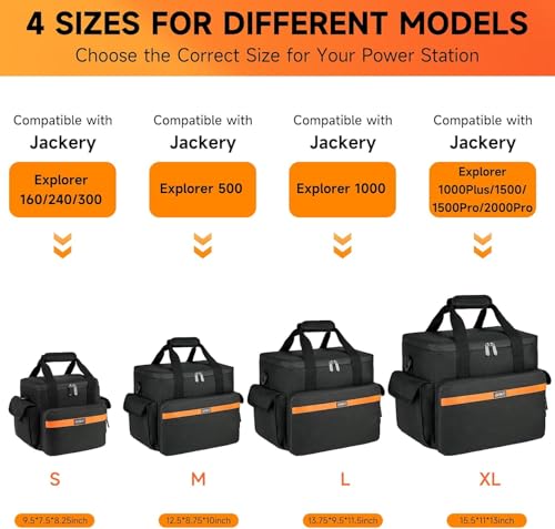 LEFOR·Z Portable Power Station Carrying Case – Waterproof Travel Bag