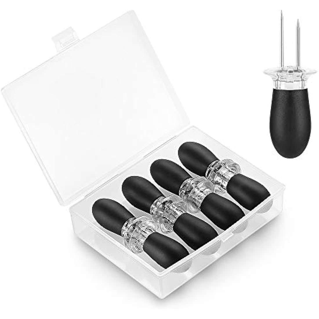 Ecooe Corn on the Cob Holders – 8 Piece Stainless Steel Skewers with Box