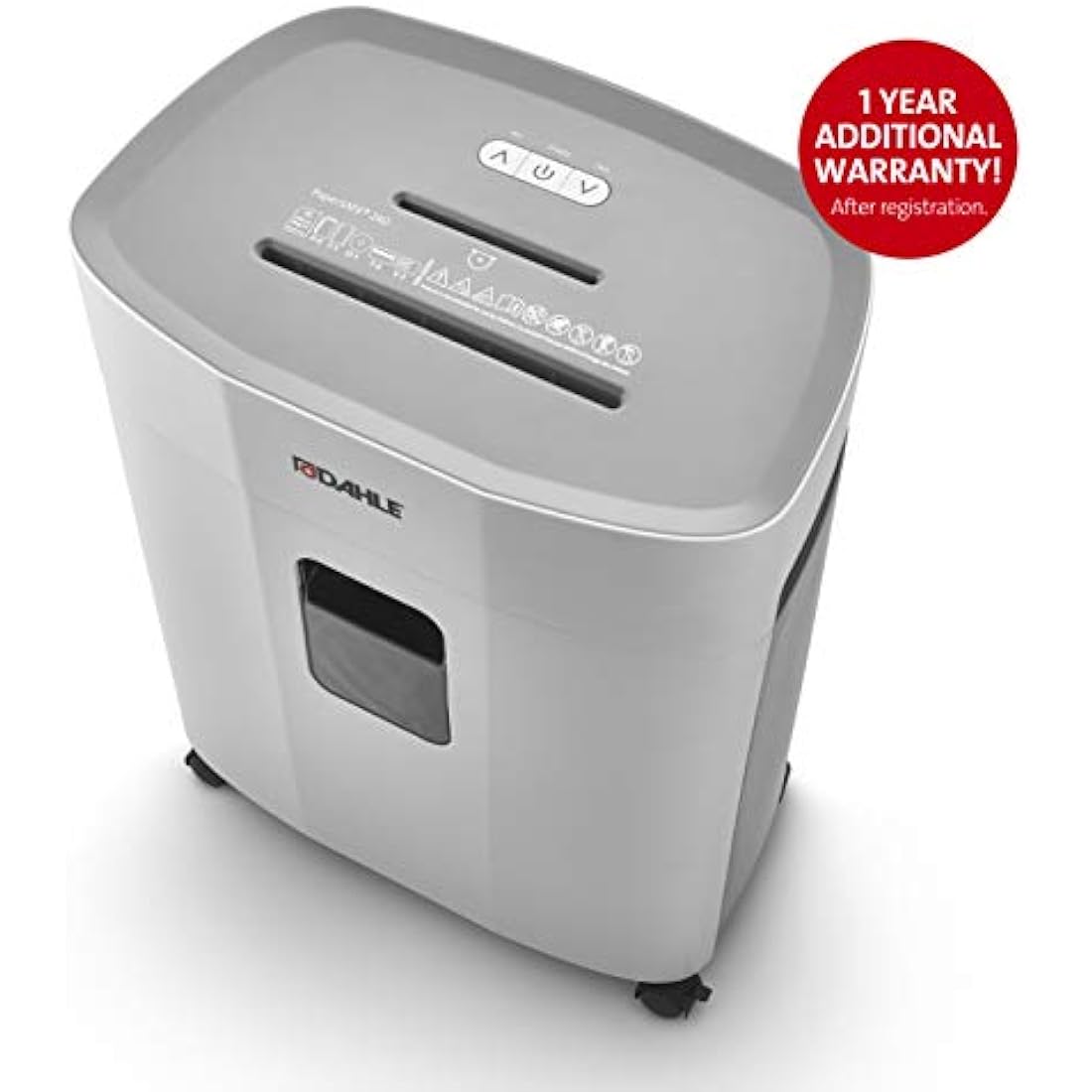 Dahle PaperSAFE 240 Cross-Cut Paper Shredder | 10-Sheet Oil-Free P-4
