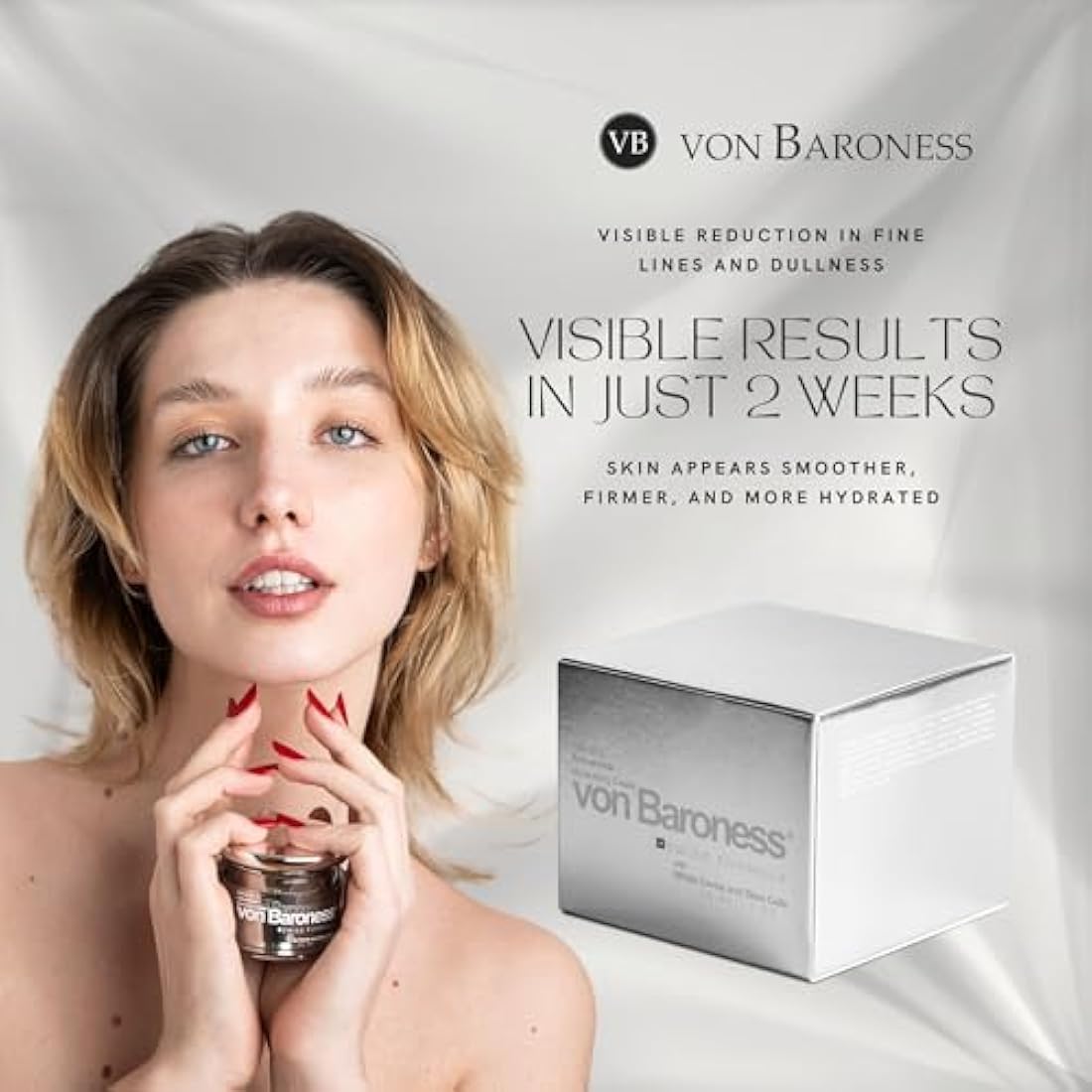 Von Baroness Anti-Aging Face Cream | White Caviar & Retinol Moisturizer