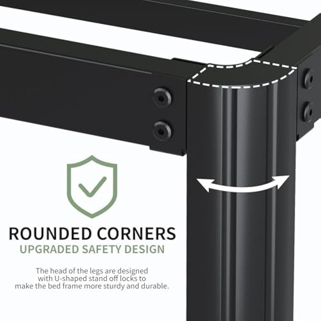 4ft Small Double Metal Bed Frame – Heavy Duty & Noise Free