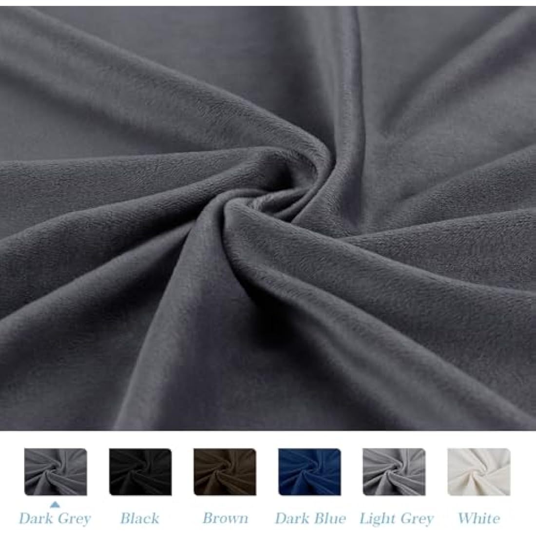 TAOCOCO Velvet King Headboard Cover – Elastic Stretch Slipcover, Dark Grey