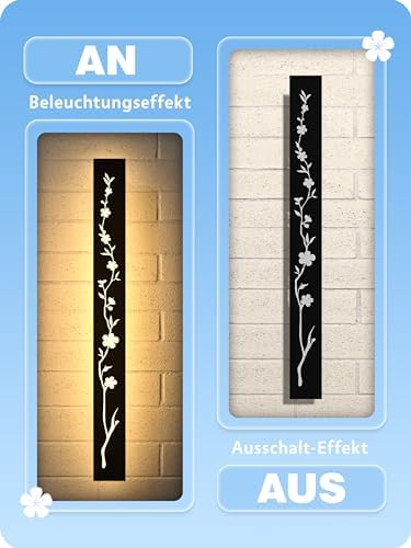 Jolof Store LED Outdoor Wall Light – 115cm IP67 Waterproof Peach Design