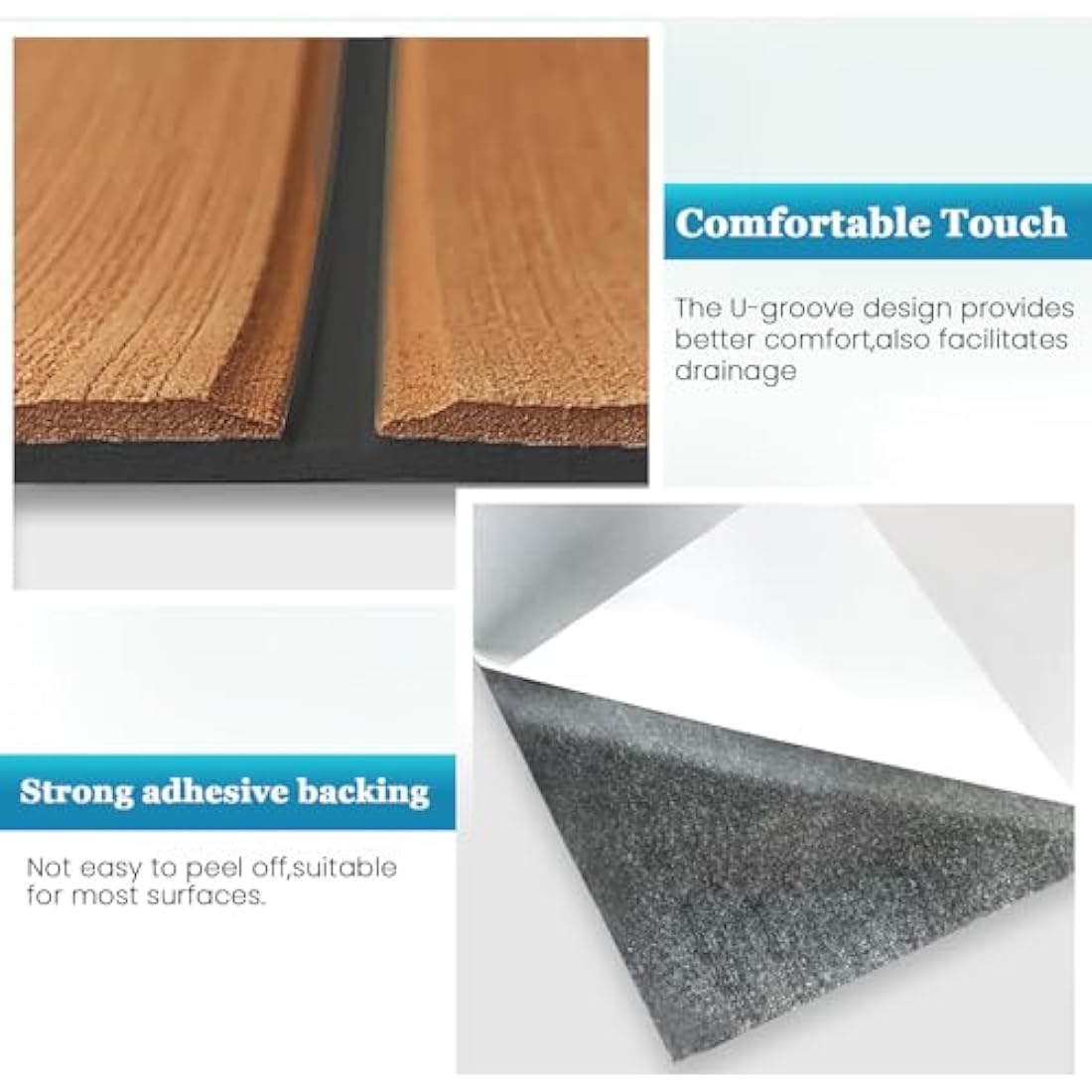 Jolof Store EVA Foam Boat Flooring – Non-Slip Faux Teak Marine Decking