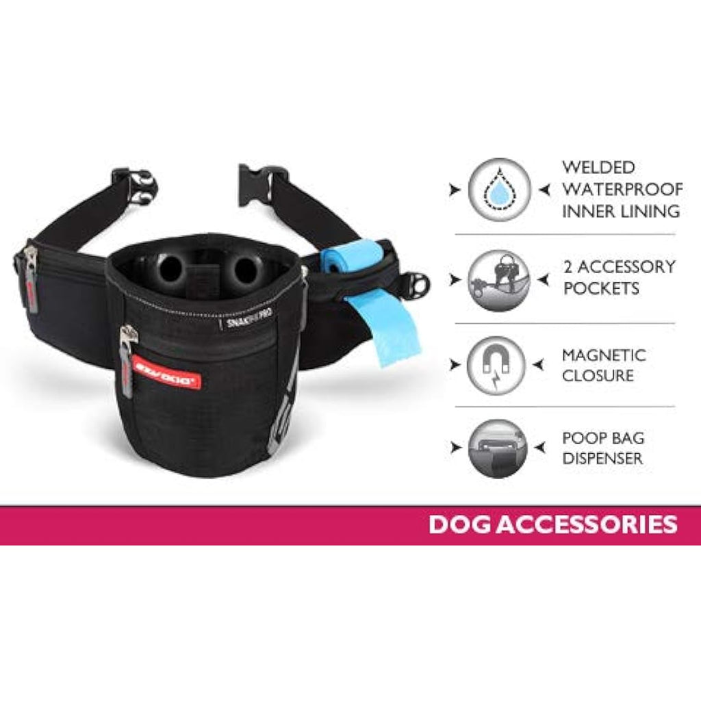 EzyDog Snak Pak Pro Dog Treat Bag | Waterproof Pouch with Waste Dispenser