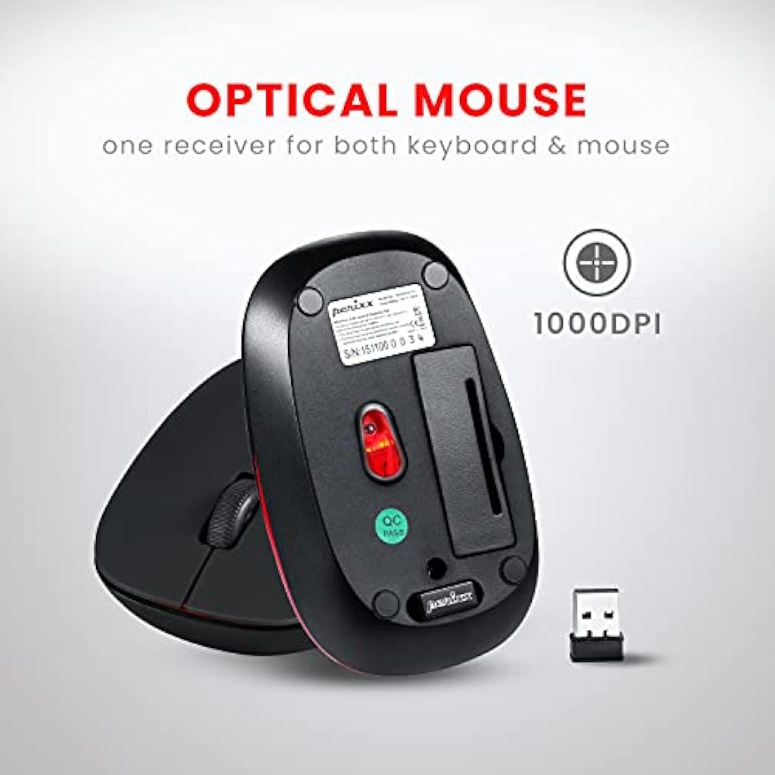 Perixx PERIDUO-712 Wireless Mini Keyboard and Mouse Combo | UK Layout