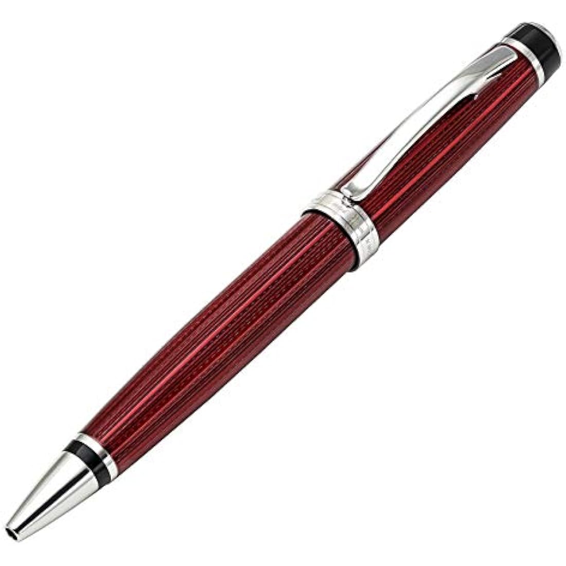 Xezo Incognito Ballpoint Pen | Burgundy Red Lacquer & Platinum Plating