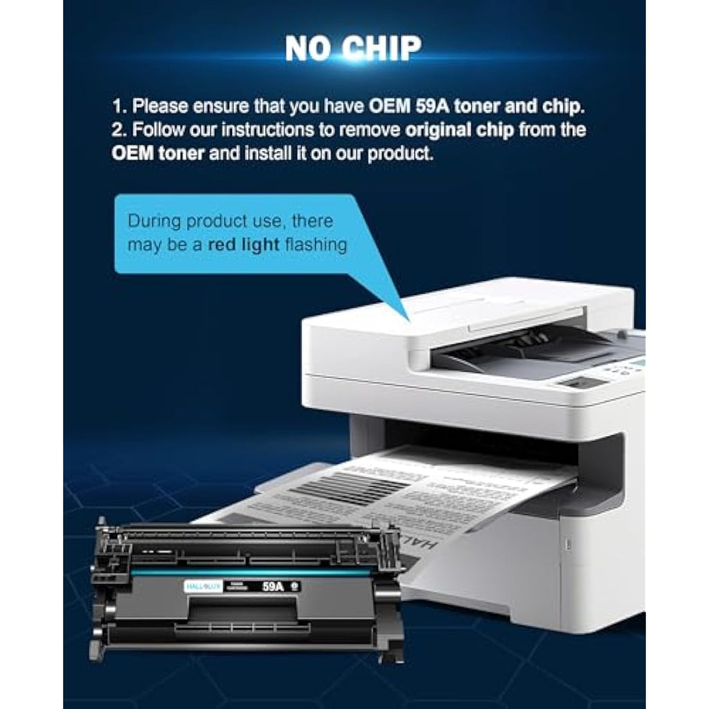 HALLOLUX 59A CF259A Black Toner for LaserJet Pro M404 M428 – No Chip