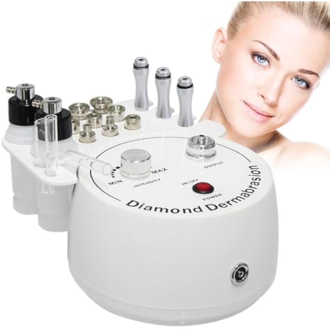 FAZJEUNE 3-in-1 Diamond Microdermabrasion Machine & Vacuum Skin Peeling